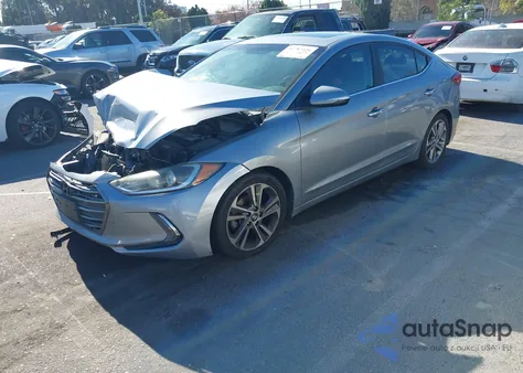 2017 Hyundai Elantra Limited из США, поврежденный, VIN 5NPD84LF1HH128585